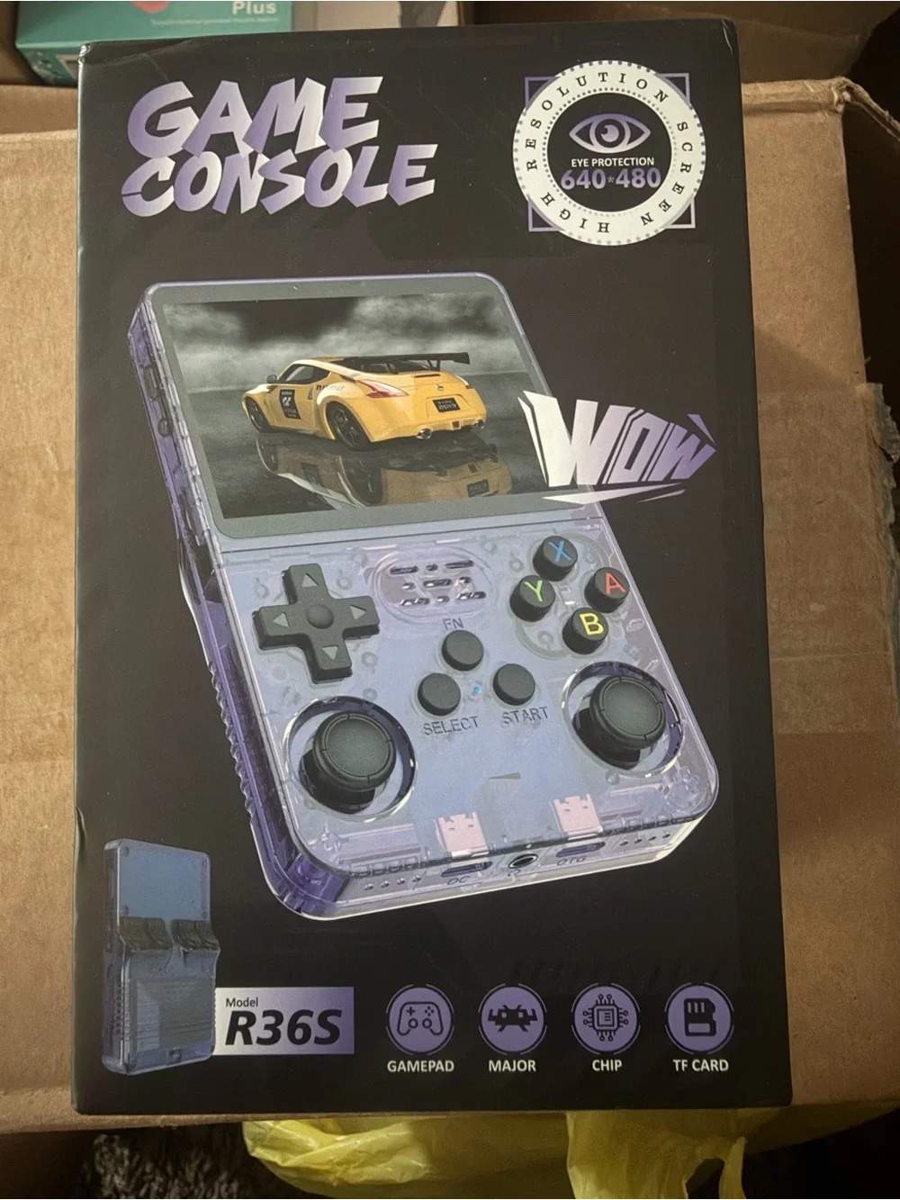 Handheld Gaming Console - Purple Transparent